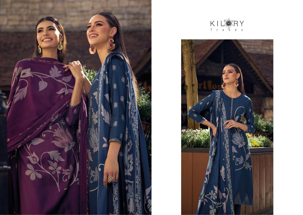 Kilory Zarina Pure Viscose Muslin Digital Printed Suits
